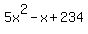 5x%5E2+-+x+%2B+234