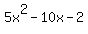 5x%5E2-10x-2