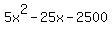 5x%5E2-25x-2500