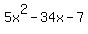 5x%5E2-34x-7
