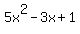 5x%5E2-3x%2B1