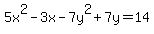 5x%5E2-3x-7y%5E2%2B7y=14