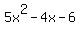 5x%5E2-4x-6