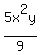5x%5E2y%2F9
