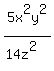 5x%5E2y%5E2%2F%2814z%5E2%29