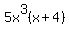 5x%5E3%28x+%2B+4%29
