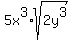 5x%5E3%2Asqrt%282y%5E3%29