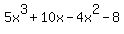 5x%5E3%2B10x-4x%5E2-8