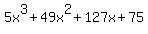 5x%5E3%2B49x%5E2%2B127x%2B75