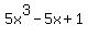 5x%5E3+-+5x+%2B+1