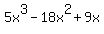 5x%5E3-18x%5E2%2B9x