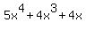 5x%5E4%2B4x%5E3%2B4x