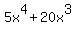 5x%5E4+%2B+20x%5E3
