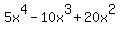 5x%5E4-10x%5E3%2B20x%5E2