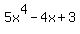 5x%5E4-4x%2B3