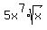 5x%5E7%2Asqrt%28x%29
