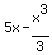 5x+-+x%5E3%2F3