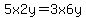 5x+2y+=+3x++6y