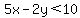 5x-2y%3C10
