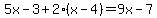 5x-3%2B2%28x-4%29=9x-7