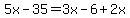 5x-35=3x-6%2B2x