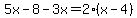 5x-8-3x=2%28x-4%29