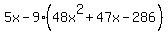 5x-9%2848x%5E2%2B47x-286%29