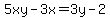 5xy-3x=3y-2