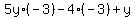 5y%2A%28-3%29-4%2A%28-3%29%2By
