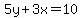 5y%2B3x+=+10