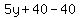 5y%2B40-40