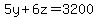 5y%2B6z=3200