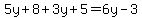 5y%2B8%2B3y%2B5=6y-3
