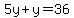 5y%2By=36