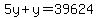 5y%2By=39624