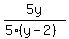5y%2F%285%28y+-+2%29%29