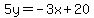5y=-3x%2B20