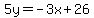 5y=-3x%2B26