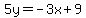 5y=-3x%2B9