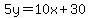 5y=10x%2B30