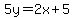 5y=2x%2B5+