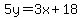 5y=3x%2B18