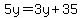 5y=3y%2B35