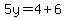 5y=4%2B6
