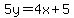 5y=4x%2B5
