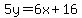 5y=6x%2B16