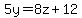 5y=8z%2B12