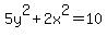 5y%5E2%2B2x%5E2=10