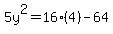5y%5E2=16%284%29-64