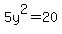 5y%5E2+=+20